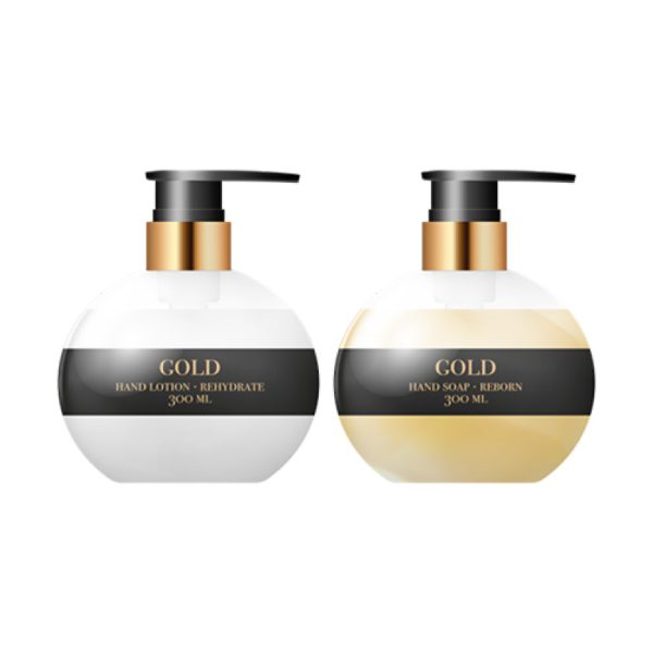 Gold-Haircare-Handlotion-Handsoap-giftset
